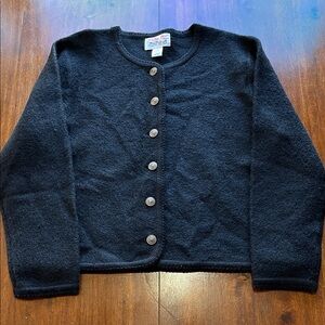 Vintage Tally-Ho Button-Up Cardigan 100% Wool Size XL